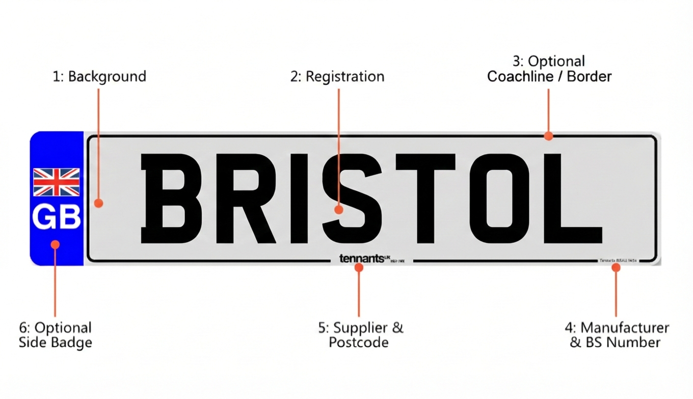 road legal plate example